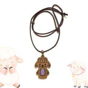 01 colar olfativo infantil fantoche ovelha