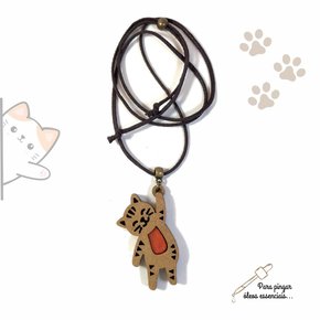 01 colar olfativo infantil amigo gato