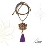 02 colar olfativo em madeira lotus