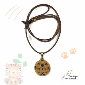 01 colar olfativo infantil tigre